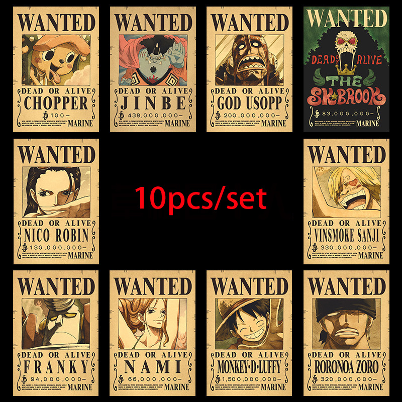 Vintage Collectible Figurines - 10pcs Anime One Piece Luffy 3
