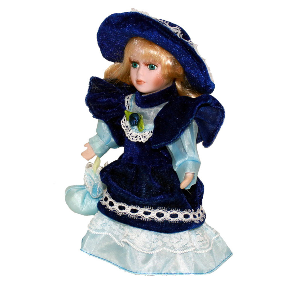 Vintage Collectible Porcelain Dolls - 20cm Vintage Style Victorian Porcelain Doll